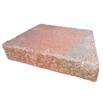 Retaining wall cap Red Retaining Wall Block at Lowes.com