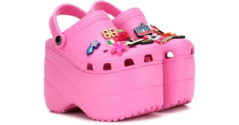 Balenciaga Platform Crocs in Pink - Lyst