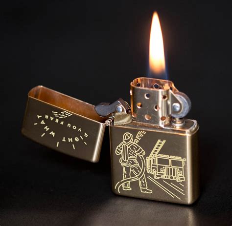 Firefighter Zippo Lighter - The Awesomer