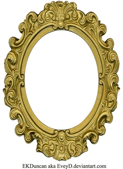 Oval Gold Frame Clip Art