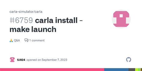 carla install - make launch · carla-simulator carla · Discussion #6759 · GitHub