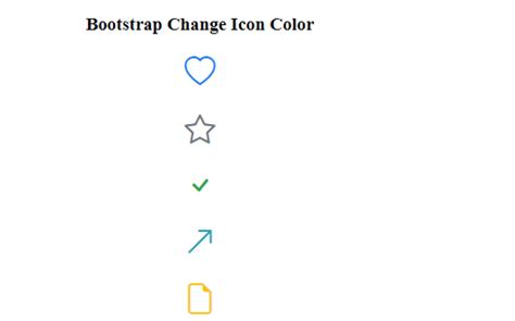 Bootstrap Change Icon Color | Css