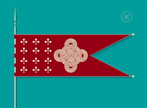 Old Circassian Flag 12 club symbols representing 12 of Circassia's provinces, with symbol of ...