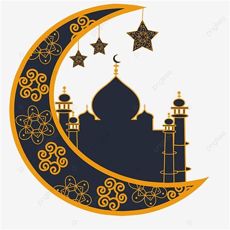 Kombinasi Bintang Dan Siluet Bulan Islami, Idul Adha, Festival Gurban ...