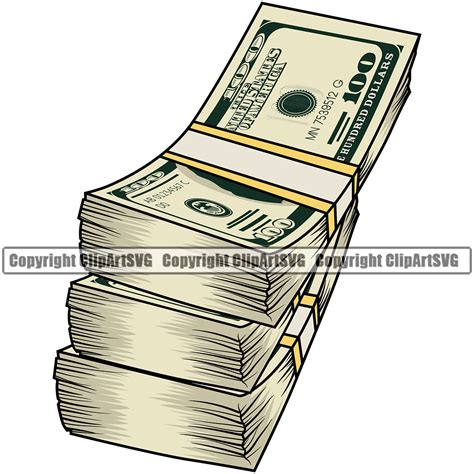 Stack Of Dollar Bills Clipart