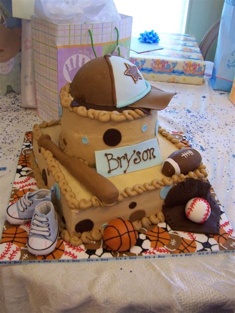 Sports Cake For Baby Shower - Babbiestow