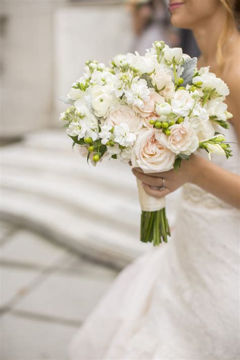 Pale Pink and White Bridal Bouquet