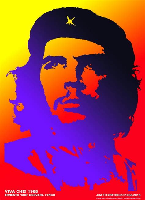 Che Guevara Poster Red Yellow Gradient 2018 | Jim FitzPatrick