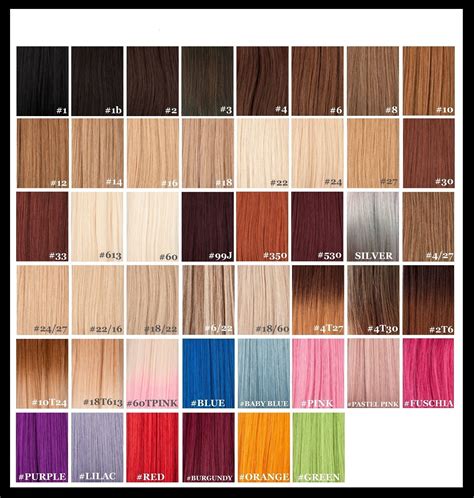 Kiss Hair Color Chart