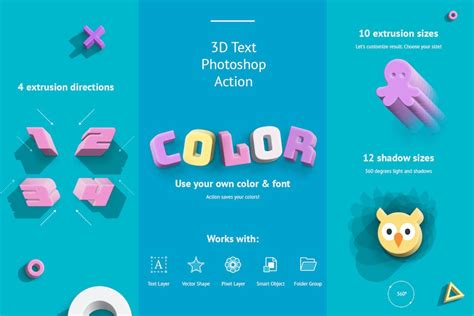 3D Photoshop Action - Design Template Place