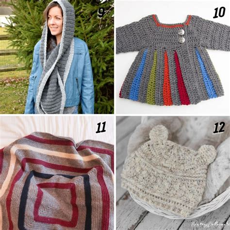 15+ Crochet Patterns that use Lion Brand Wool Ease Yarn - Simply Hooked by Janet