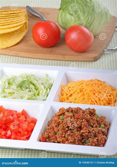 Taco Ingredients Royalty Free Stock Photography - Image: 19340137