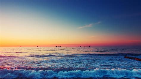 Sunset Beach Seascape Wallpapers - Wallpaper Cave