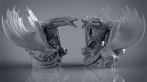 ArtStation - Dragon - 3D printing test