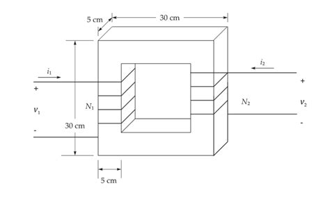 Solved A two winding iron core transformer is shown below. | Chegg.com