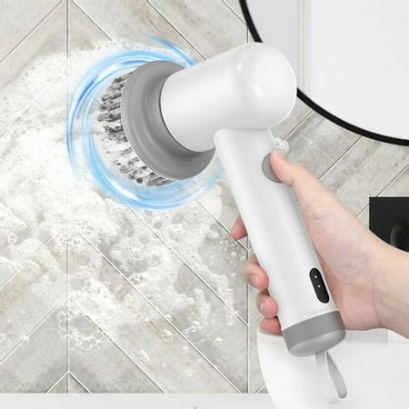 LSLJS Electric Spin Rechargeable Cleaning Tools,Grout Brush, Electric ...