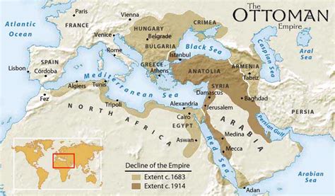 Ottoman Empire On World Map - Alanna Leontyne