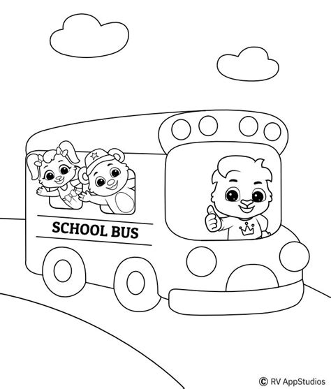 Baby Bus Coloring Book Coloring Pages