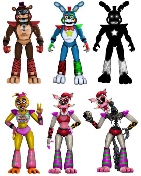 Glamrock toy animatronics part 1 by SpringCraft20 on DeviantArt