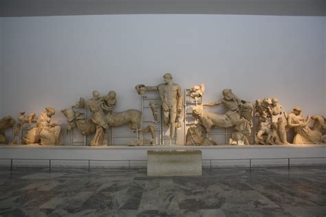 West Pediment, Temple of Zeus, Olympia (Illustration) - World History Encyclopedia