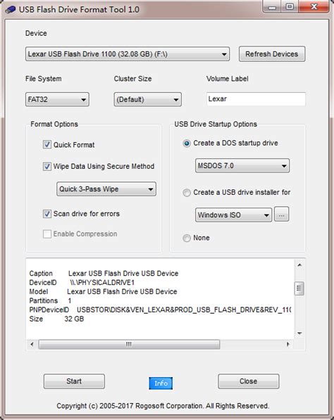 USB Flash Drive Format Tool for Windows