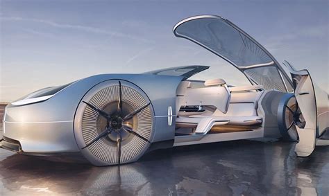 The Lincoln L100 concept car with a sleek and futuristic design