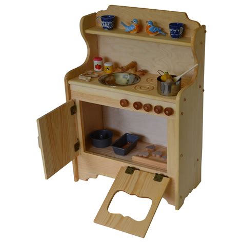 Natural Wooden Play Kitchen Toy Kitchen Waldorf - Etsy