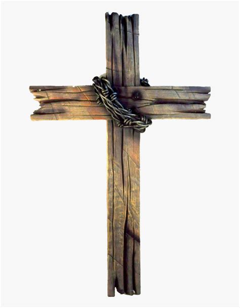 Rugged Cross Christian Wood Old The Drawing Clipart - Wooden Cross Transparent Background, HD ...