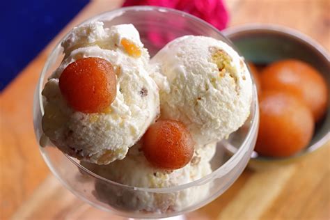 VismaiFood - Perfect Gulab Jamun Ice cream | 100% best Ice cream Guarantee Recipe | How to make ...