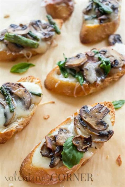 Brie Mushroom Canapes - Valentina's Corner