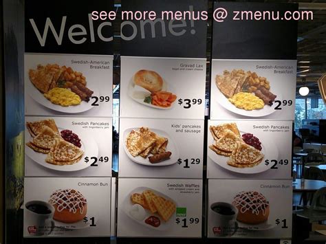 Online Menu of IKEA Restaurant Restaurant, Stoughton, Massachusetts, 02072 - Zmenu