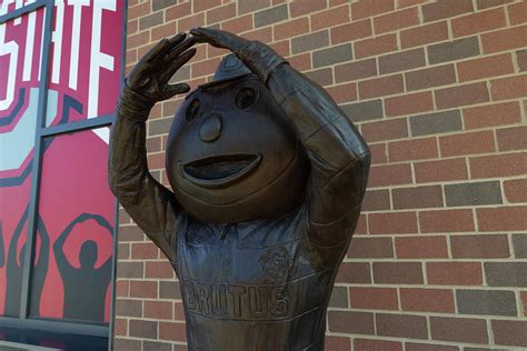 Brutus Buckeye statue Photograph by Eldon McGraw - Fine Art America