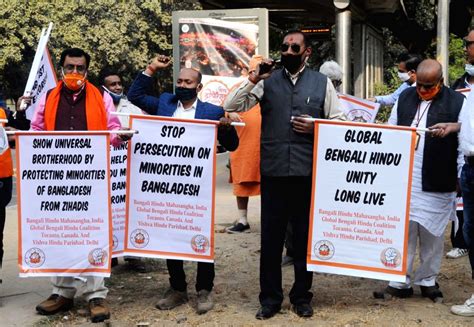 VHP protests against attacks on Hindu community and forceful religious ...