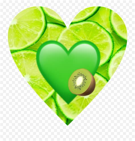 Lime Green Heart Emoji - Lime Slices,Lime Emoji - free transparent emoji - emojipng.com