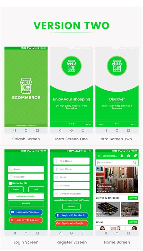 Ecommerce UI Android Template App with Material Design - code.market