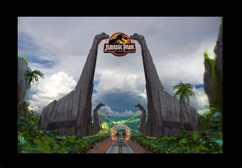 Jurassic World gate concept by John Bell | Jurassic world, Concept art, Jurassic park world