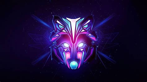 Neon Wolf Wallpaper