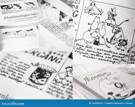 A Few Pages from the First Book from Moomin Comics Editorial Photography - Image of jansson ...