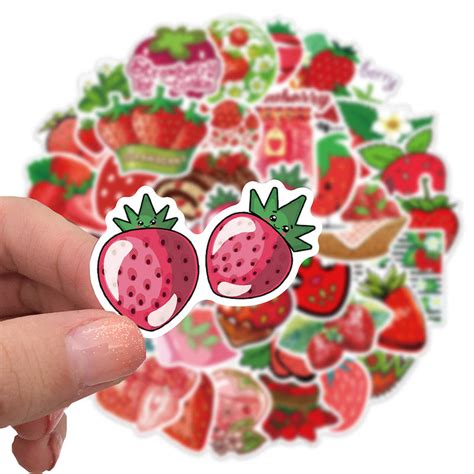 Strawberry Love Sticker Pack - Shop Online on roomtery