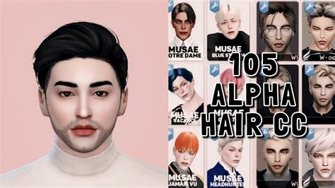 The Sims 4 | ALPHA MALE HAIR CC | + CC Links | Showcase | #1 - YouTube | Sims 4 hair male, Sims ...