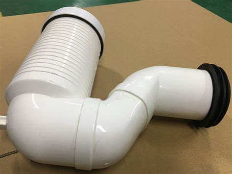 Lightweight S Trap Toilet Waste Pipe Connector / 90 Pan Connector White Color