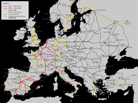 Europe High Speed Rail Map – Topographic Map of Usa with States