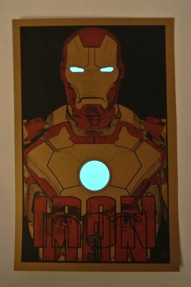 ARTOF7R: IRON MAN 3 POSTER 11X17 LIMITED EDITION ART POSTER MARK VII 7