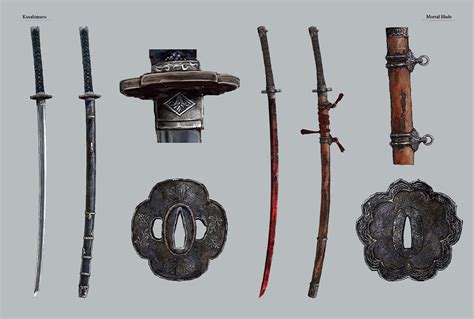 Katanas Concept Art - Sekiro: Shadows Die Twice Art Gallery