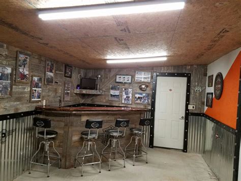 Biker mancave bar Man Cave Diy, Man Cave Home Bar, Men Cave, Man Cave Basement, Man Cave Garage ...