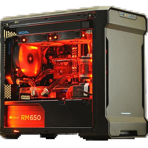 PHANTEKS 215PTG Mini-ITX RGB computer case (ITX motherboard / 280 water cooled / long graphics ...