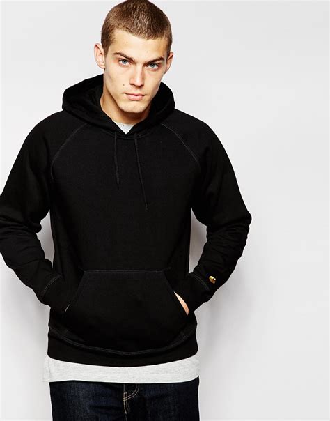 Carhartt Chase Hoodie in Black for Men | Lyst