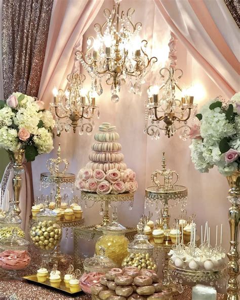 Royal Quinceanera | Sweets table wedding, Wedding dessert table ...