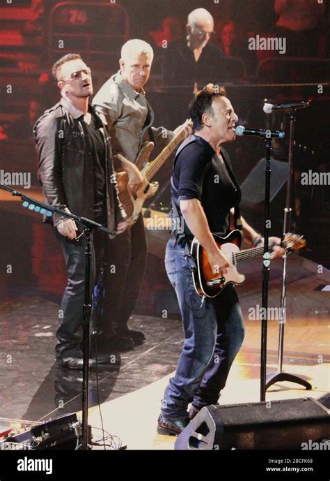 U2 & BRUCE SPRINGSTEEN ROCK & ROLL HALL OF FAME 25TH ANNIVERSARY CONCERT AT MADISON SQUARE ...