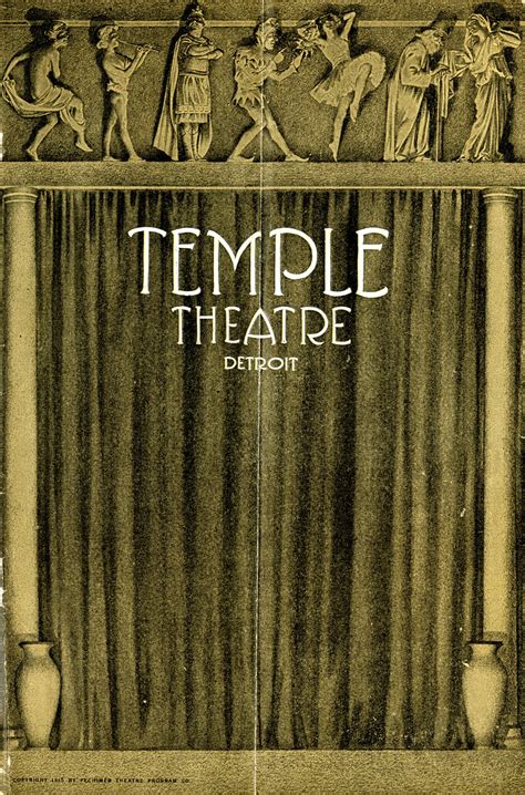 Temple Theatre, Detroit – The American Vaudeville Archive — Special Collections